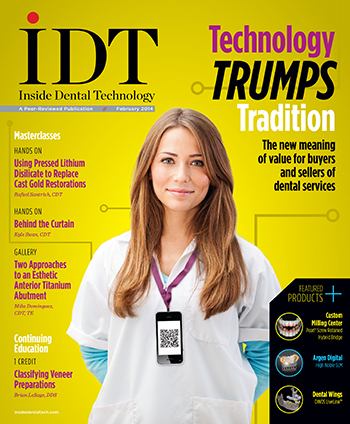 Inside Dental Technology February 2014 Cover