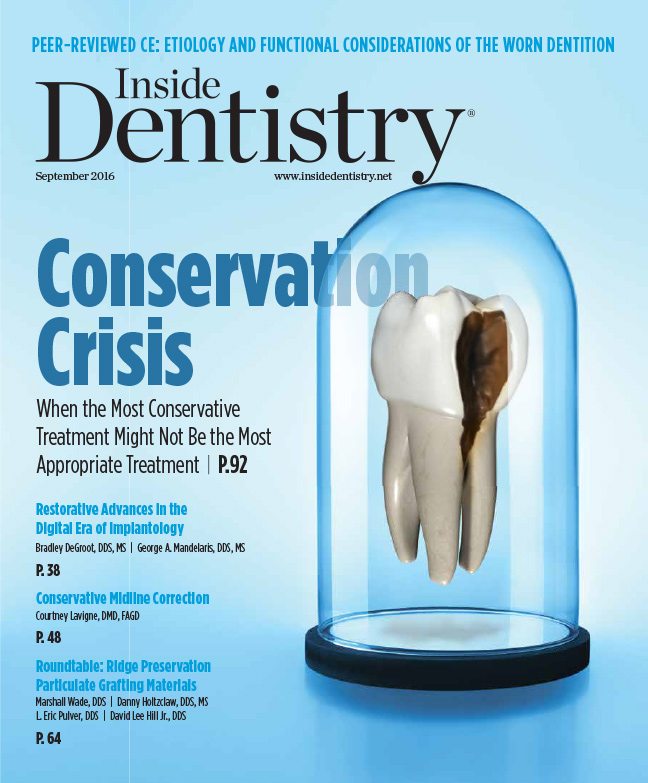 Inside Dentistry September 2016 Cover