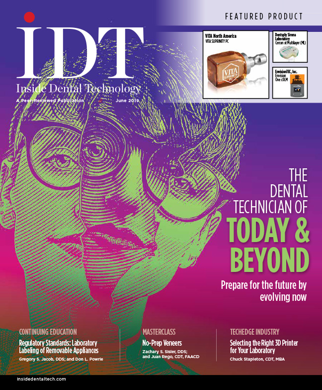 Inside Dental Technology June 2019 Cover