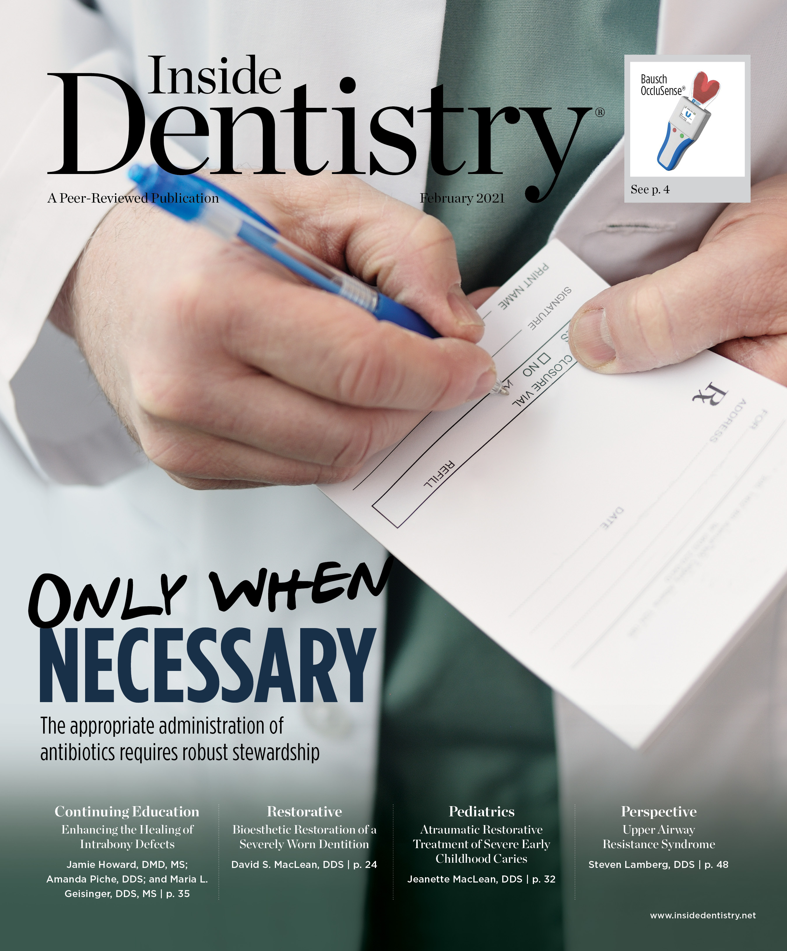 Inside Dentistry February 2021 Cover