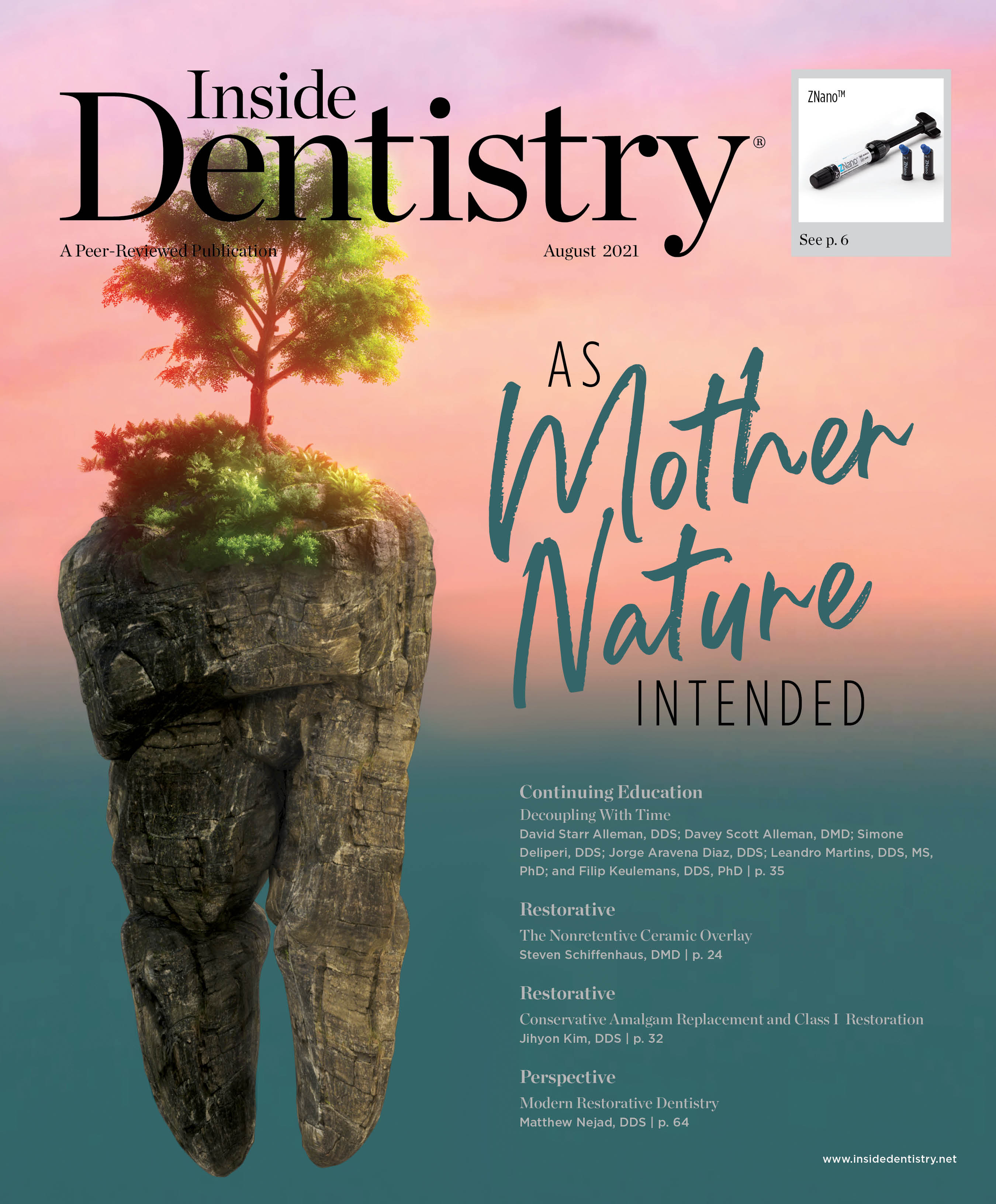 Inside Dentistry August 2021 Cover