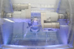 Figure 2  The Sirona inLab<sup>®</sup> milling an inlay.