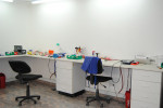 Figure 5  The manager and plastic technician’s workbenches.