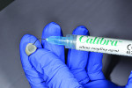 Fig 10. At delivery, the intaglio of the crown restorations were treated, according to the manufacturer’s directions, with 9.5% Porcelain Etchant (Bisco Inc.) and Calibra™ Silane Coupling Agent (Dentsply Sirona Restorative).