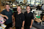 From left, Juan Rego, Nelson Rego, and Jonathan Rego of Smile Designs by Rego in Santa Fe Springs, California.
