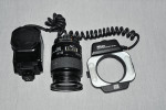 Figure 3  Nikkor 105-mm lens with removable ring-flash coupled with the Nikon D-90 camera body.