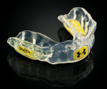 Figure 1  UA Performance Mouthguard offers superior protection and comfort for sports such as football, hockey, lacrosse, martial arts, and wrestling.