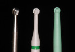 Figure 1  Burs recommended for caries removal include carbide steel, ceramic, and polymer.