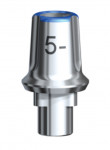 Fig 10. A stock abutment (Fig 10) was placed in the No. 14 implant site to torque (Fig 11). Note the initial tissue blanching, which was due to the difference in contour between the tissue surface of the abutment and the soft tissue.