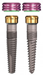 Figure 1  One-piece GoDirect 3-mm implants can be used with Implant Direct’s new GPS internal overdenture attachment that features vertical and rotational stress-breaking.