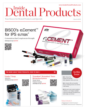 Inside Dental Products March 2013 Cover