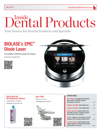Inside Dental Products May 2013 Cover