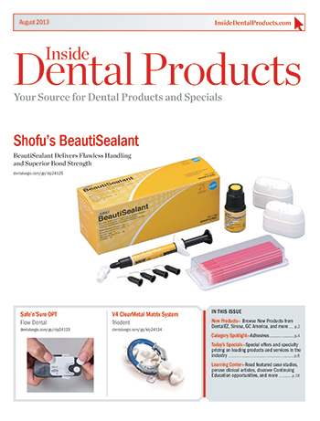 Inside Dental Products August 2013 Cover