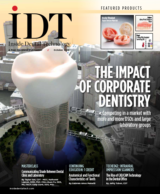 Inside Dental Technology October 2018 Cover