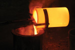 Figure 1  Pouring the molten metal into a mold.
