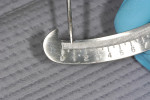 Figure 6  Measuring the thickness of the provisional restorations with a caliper assures adequate reduction.