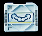 Figure 6  The zirconia block has a density barcode label, so the copy mill machine can be adjusted properly to allow for shrinkage during the sintering phase.
