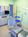 Figure 3 One of two treatment rooms outfitted with donated A-dec equipment.