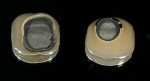 Figure 14  The intaglio surfaces of the PFM crowns. The crown for the custom abutment is on the left, and the crown for the prefabricated abutment is on the right.