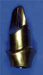 Figure 12  The final abutment, manufactured with CAD/CAM technology, was coated with titanium nitride to impart a warm hue to both the gingiva and the final ceramic crown.