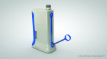 The Anutra Dispenser is designed to precisely mix buffered anesthetic.