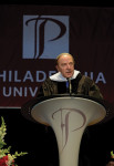 Fig 1. Dr. D. Walter Cohen speaking at the 2012 Philadelphia University commencement.