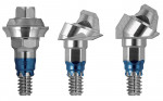 Figure 5  Straight and angled Low Profile Abutments were used.