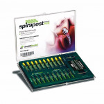 Figure 1  Spirapost PFS™ consists of surgical stainless-steel wire twisted around biocompatible polyfiber strands, creating a “caterpillar” shape.